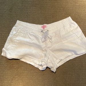 Lilly Pulitzer white linen shorts